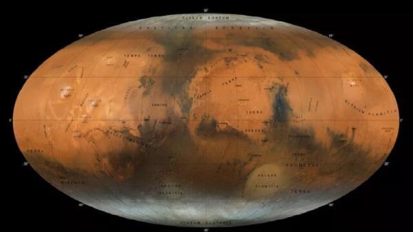 ارائه یک نقشه خیره کننده تازه از مریخ